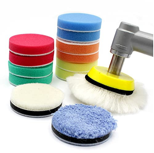 HobbyPower24 14 TLG. Polier Set 50mm Kompatibel für Proxxon WPE & WPA Polierschwamm Polierpads Stützteller Auto Polierscheibe