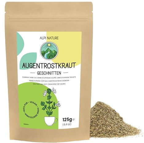 Alpi Nature Augentrost Kraut 125g, Euphrasia, Augentrostkraut getrocknet, Augentrost Tee lose