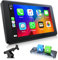 EYETOO 7 Pulgadas Inalámbrico Carplay Pantalla Para Apple Carplay&Android Auto,Cámara Marcha atrás,IPS táctil Pantalla,Automóviles Radio de Bluetooth/Siri/Goo-gle/Mirror Link/Super Link/GPS Navigation