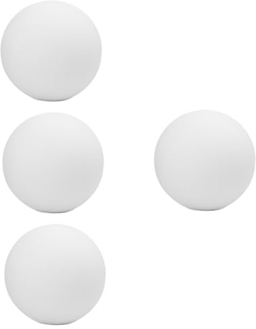 HOMSFOU 4pcs Frosted Glass Spherical Lampshade Antique Style Frosted Cover for Bedroom Living Room Lighting Easy Installation Cleaning Glass Material Compatible