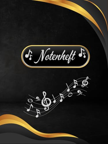 Notenheft Trompete DIN A4 Notenbuch Posaune Musikunterricht Waldhorn Notenlinienheft Große Lineatur Blasinstrumente Anfänger Kornett Querflöte ... Notensysteme Bariton Musiker Fagotte 01A07