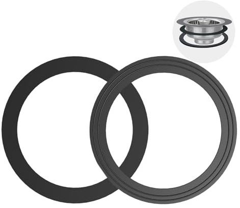 RQYEKDO Kitchen Sink Strainer Rubber Gasket Seal Ring 3.5 Inch Drain Seal