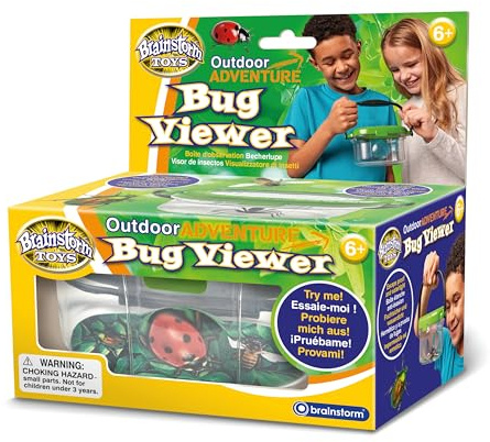 Brainstorm Toys Outdoor Adventure Bug Viewer – 2.3x Magnification Insect Viewer, Perfect for Nature Exploration and Outdoor Fun for Kids