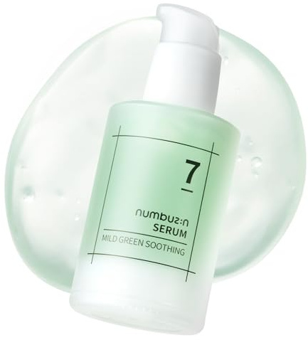 numbuzin No.7 Mildes Grünes Beruhigendes Serum, 1,69 fl oz/ 50 ml | Superempfindliche, zu Akne neigende Haut, beruhigend, Noni, Centella Asiatica
