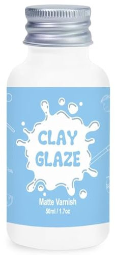 50 ml Air Dry Clay Glaze，glasuren für ton lufttrocknend,ton glasur ohne brennen， Tontöpfe zur Verhinderung von Rissen, Kratzern und Abrieb von Ton, auch mit Matte Effekt (Matte)