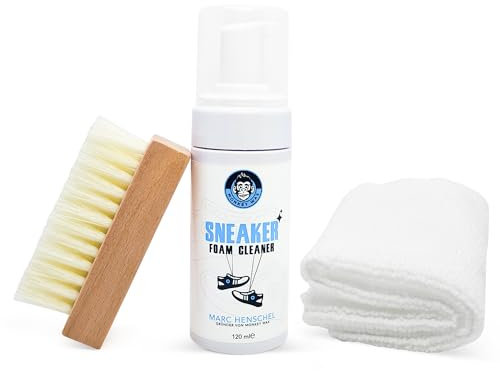Monkey Wax MKYWX Premium Sneaker Foam Cleaner Kit/Schuhreiniger/Sneaker Cleaner/Frei von aggressiven Chemikalien/Entfernt Schmutz und Flecken