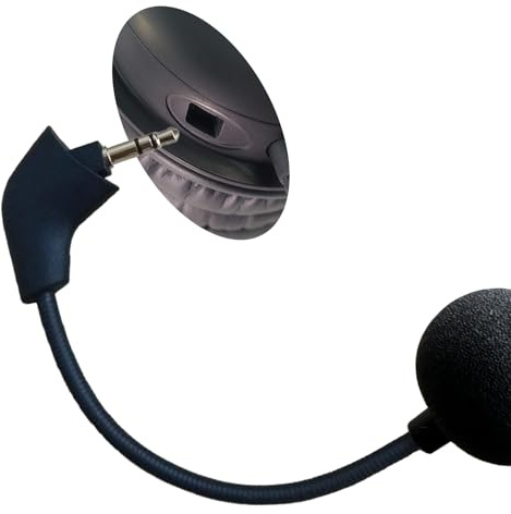 Ersatz-Mikrofon passend für Kingston HyperX Gaming-Headset Cloud, Cloud X und Cloud II, abnehmbares geräuschunterdrückendes, kristallklares Sound-Spielmikrofon (quadratischer Klinkensteckplatz)