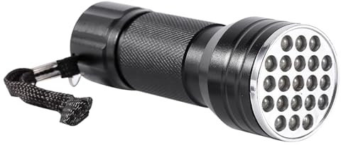 Yuecoom Lampe De Poche UV à Lumière Noire, 21 LED Rechargeables, étanche, Portable, En Aluminium Violet, Détection De Rétroéclairage Pour Vérifier les Notes, les Cartes De Crédit, les Encres Fluoresce