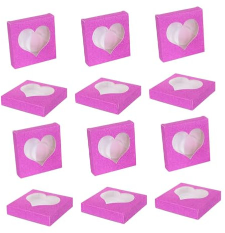 Healeved 50stücke Leere Glitter Wimpern Organizer Box Für Falsche Wimpern Praktische Aufbewahrungslösung Für Schönheitssalons Und Make-up-künstler Farbenfrohes Design Zur Einfachen