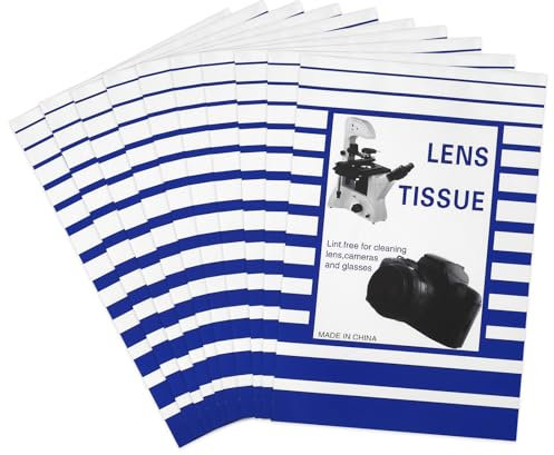 500 Unidades de Papel de Limpieza para Lentes Ópticas, Cámara, Filtros, Lector y Teclado - Paños para Limpiar