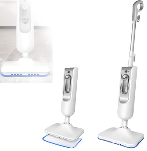 1500W Dampfreiniger Multifunktions Dampfbesen Bodendampfreiniger bis 108°C Hand-dampfreiniger für Tiefenreinigung Böden Elektrischer Bodenwischer mit Wassertank