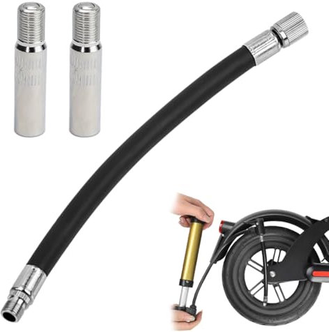 MOLZINY Pneumatici Valvola di Estensione Tappo Valvola di Estensione Tappo Valve Prolunga per Tappo Valvola Metallo Valve Extende,Pneumatico Adattatore Con 1 gonfiatore di estensione della gomma