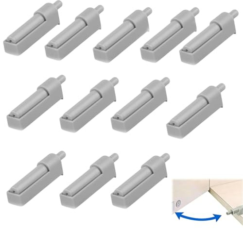 12PCS Soft Close Dampers, Push to Open Door Catches, Push Open Door Catches for Noise Reduction in Modern Cabinets Furniture Protection, Soft Door Closer for Multi-Room Upgrades