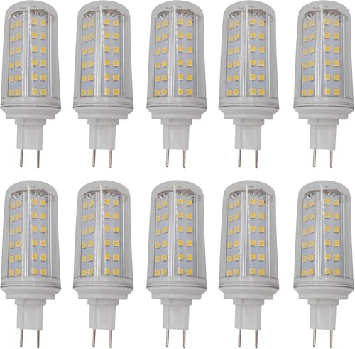 Bombillas Led G8.5, Bombillas De Maíz con Base De Dos Pines G8.5, 10 Vatios, 1000 LM, 3000 K, 4000 K, 6000 K, Corriente Constante, Sin Parpadeo, No Regulable, Ca 100 V ~ 277 V, 6000k