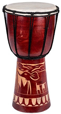 Djembe Trommel Bongo Drum Handtrommel Buschtrommel Percussion Kinder Fair Trade 30cm