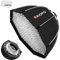 Triopo 55cm Photo Portabe Bowens Mount Octagon Umbrella Softbox Quick Installation Softbox+ Honeycomb Grid for Studio Strobe Outdoor Photography (55cm)