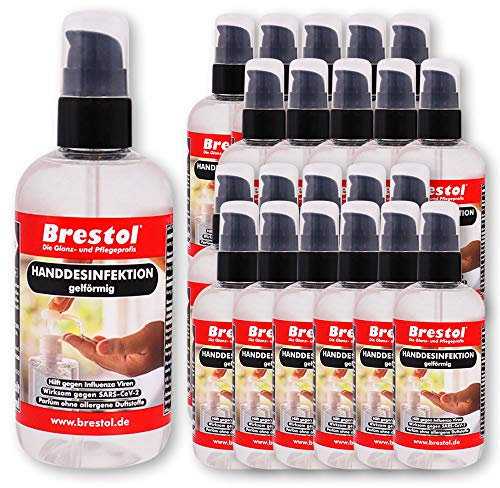 HANDDESINFEKTION Gel 22x 300 ml Spenderflasche Desinfektionsmittel für Hand Haut Hände Desinfektion Desinfektionsgel Geldesinfektion gelförmig