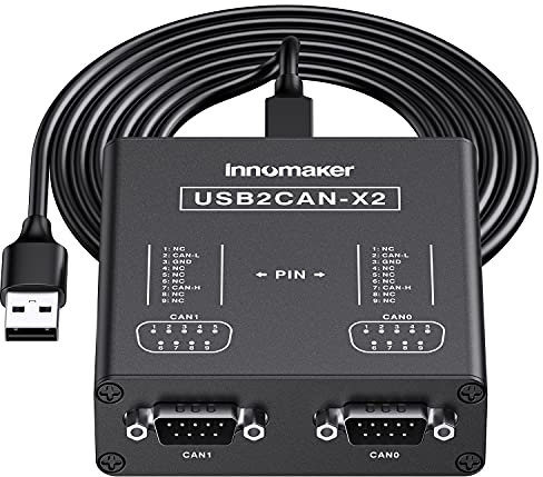 Dual-Channel USB-zu-CAN-Konverter für Raspberry Pi5/4/Pi3B+/Pi3/Pi Zero(W)/Jetson Nano/Tinker Board/alle SBCs/Desktop/Laptop unterstützt Windows, Linux, Mac OS, Android, Venus OS