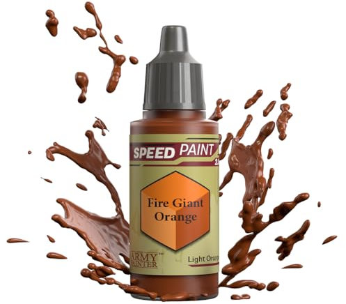 The Army Painter Speedpaint Fire Giant Orange 2.0, Single Model Building Acrylic Paint, 18 ml, Single Layer Paint Solution for Fantasy Tabletop Miniatures Like Warhammer 40k Figures and DnD Miniatures