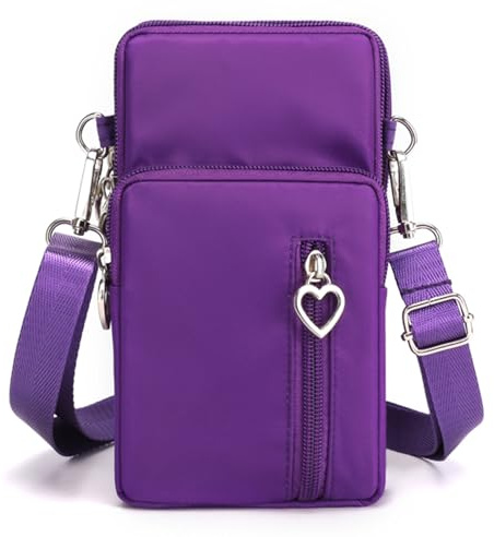 DuoLmi Crossbody Bags for Women, Waterproof Phone Pouch Wrist Bag Phone Purse Handbag Over Shoulder Bags for Women Girls Men Compatible with iPhone 16 Pro Max/15/14/13/12/11 or Phone Less 6.8 Inch