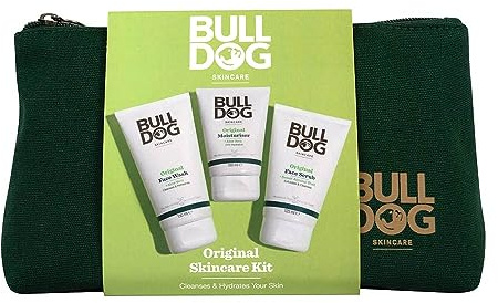 BULLDOG SKINCARE - Skincare Kit Giftset for Men | Original Moisuriser, Face Wash and Face Scrub