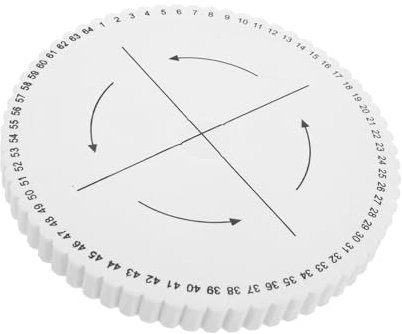 BEBEMOKO Armband Knitter Board Runde Scheibe Perlenbretter Flechtscheibe für Armband Geeignet für 24 Fäden