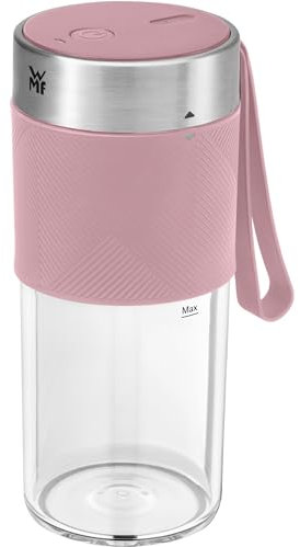 WMF Minis Mix on the Go 300 ml, Mini Mixer to Go, frullatore USB Smoothie Maker, Ricaricabile e Portatile, Rosa