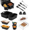 Accessori per friggitrice ad aria calda Philips Dual Basket serie 3000 9L (6L/3L), 14 pezzi riutilizzabili Philips Airfryer 3000 Dual Basket accessori, stampo in silicone Airfryer set di accessori