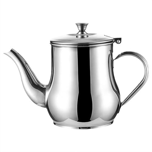 Fettabscheider Edelstahl Kochölabscheider Fetttrennkanne Ölabscheider mit Filter Silber Fettabscheider, Fettfilter Kochölabscheider Schüssel, für Küche Filtern und Aufbewahren von Speiseöl (500 ml)