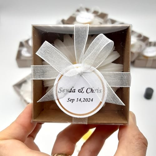 bomboniere matrimonio, originali margherita 20 pezzi candele profumate bomboniere battesimo, anni ragazzo, comunione, cresima, anniversario di, compleanno bigliettini