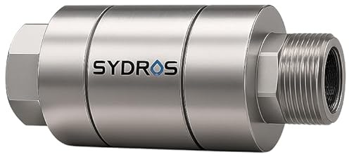 SYDROS Kalkschutzfilter Dusche ½ Zoll aus Edelstahl reduziert Kalkablagerungen bis zu 90 Prozent ohne Salz oder Chemie für Dusche, Badezimmer wartungsfrei einfach montierbar