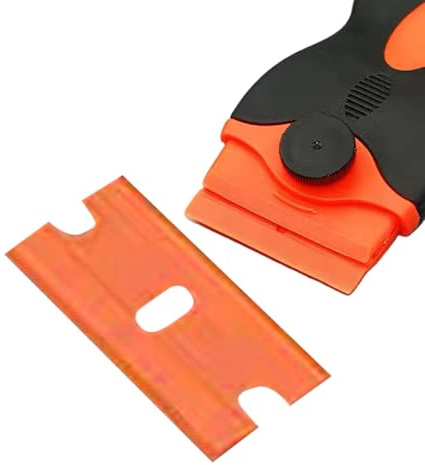 Rascador adhesivo para parabrisas | Rascador de vidrio para pecera | Película de coche para pecera, herramienta de calafateo y herramientas de limpieza de costuras de suelo