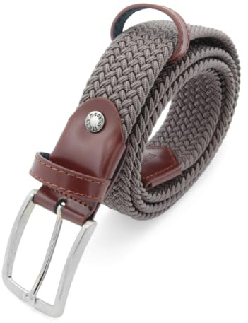 Navigare CINTURA UOMO e DONNA Cintura Uomo Senza Buchi, Modello Intrecciato Elasticizzato - Regolazione Continua E Comfort Quotidiano - Perfetta Per Look Casual.