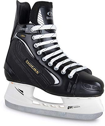 Botas - Draft 281 - Patines de hockey sobre hielo para hombre | Fabricado en Europa (República Checa) | Color: Negro, Talla Adulto 7