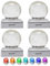 Maxxtek® Solar LED Crackle Ball Garden Post Deck Cap Lights Outdoor Fence Lights (Colour Changing, 4 Pack)