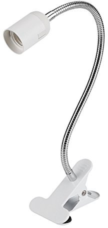 Lampade con Pinza, Lampada Lettura Comodino E27 Lampada a Morsetto LED Regolabile, Lampada a Collo di Cigno 360° Flessibile, Lampada da Scrivania per Camera da Letto, Scrivania, Ufficio