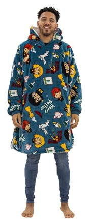 Hugzee Oversized Wearable Hooded Fleece | Super Warm and Cosy Sherpa Lined, Harry Potter Design | Perfect For Teens, Women and Men, One Size Suggested Height 110cm+