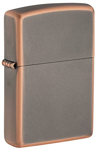 Zippo, Encendedor de Bronce rústico, diseño Atemporal y Elegante, Compacto y liviano, Encendedor Verdadero a Prueba de Viento, Ideal para Velas y fogatas, Color: Bronce Rústico