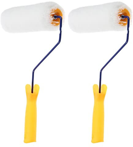 DOITOOL 2stücke Farbroller Aus Schwamm Für Gleichmäßiges Streichen Große Farbmengen Aufnehmend Tragbar Und Leicht Für Decken Und Möbelmalerei