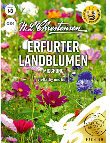 Erfurter Mélange de fleurs de campagne N.L. Chrestensen Mélange de graines de fleurs pour jardin et prairie