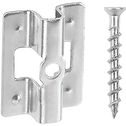 100 clip per terrazze in acciaio inox con viti, clip in WPC, 6-9 mm, pavimenti in legno di bambù