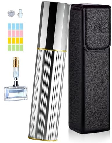 OSALALA Perfume Atomiser Travel Spray Bottle, 5ML Refillable Perfume Travel Bottle Easy to Refill Empty Atomisers Bottles for Purse, Handbag, Pocket and Luggage Gift