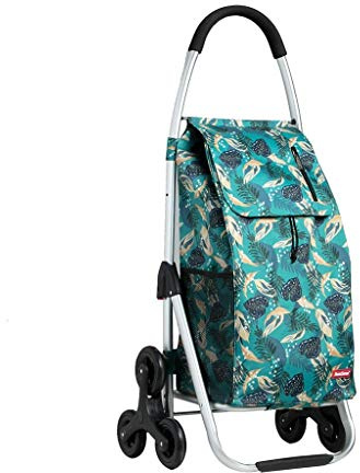 Diable en aluminium imperméable pour escalier - Chariot de courses portable - Chariot pliable - Matériau en alliage d'aluminium - Pliable (B) (A)