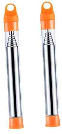 Colcolo Outil de soufflet d'incendie Allume-feu à transporter Outil de pompe à soufflet à main pour barbecue Souffleur de cheminée portatif pour, Orange