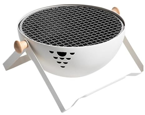 Barbacoa de carbón vegetal portátil, barbacoa plegable | barbacoa al aire libre, horno de carbón vegetal compacto, ahumador de alto rendimiento, lámpara plegable para la colada