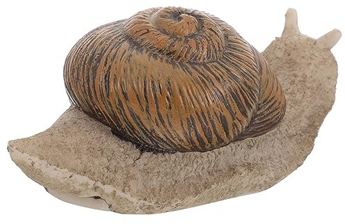 BESTonZON Schlüsselaufbewahrungsbox in Steinoptik Kreatives Gartenornament Mit Schneckenform Wetterfestes Schlüsselversteck Für Draußen Geeignet Für Garten Und Balkon