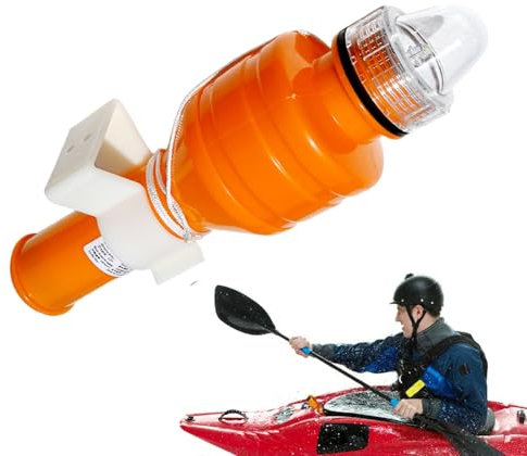 Gupcaqosjw Lampe De Signalisation LED Pour Bouée De Sauvetage - Feu Stroboscopique Automatique, Visibilité >2cd, 50-70 Flashs/min, Pêche/Kayak/Bateau