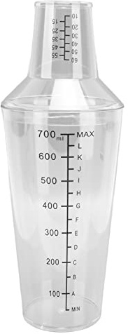 Ensemble de Shaker à Cocktail empêcher Le Barman Transparent des déversements (700 ML)