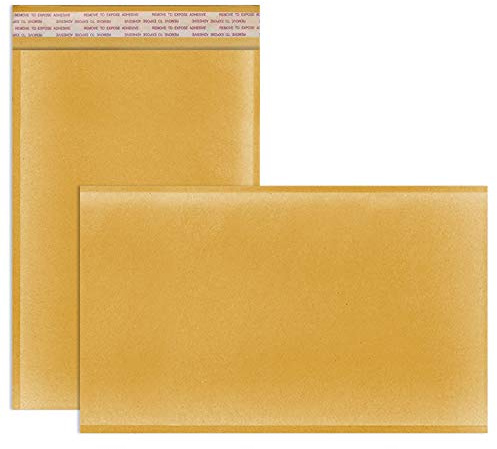 iSOUL A3 Padded Bubble Envelopes, 10 Pack Postage Peel & Seal Shipping Bag Mailers EP9 / G Small to Large Size for Packaging - Gold (300MM x 445MM)
