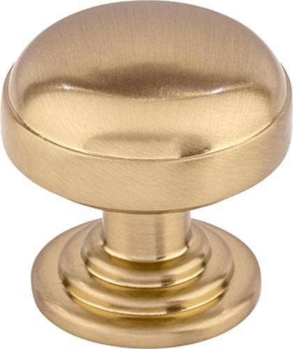 Top Knobs Ellis 1 1/4 Length Mushroom Cabinet Knob Honey Bronze TK3000HB